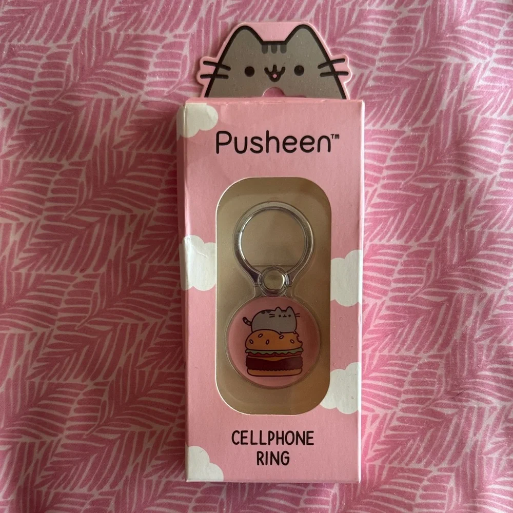 Pusheen Pink Cellphone Ring Holder